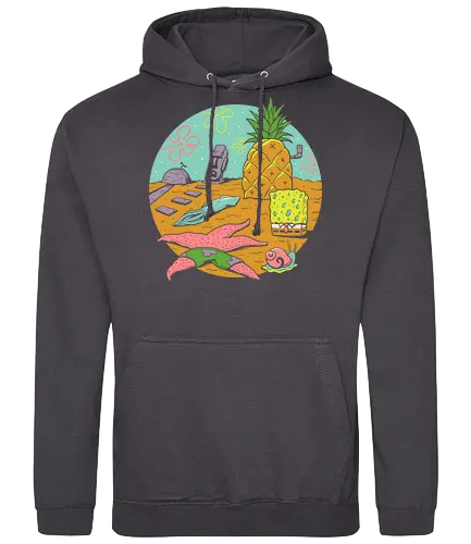 Nautical Nonsense - schwamm, ananas, seestern, patrick, unter dem meer, Sponge - Standard Hoodie