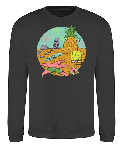 Nautical Nonsense - schwamm, ananas, seestern, patrick, unter dem meer, Sponge - Sweatshirt