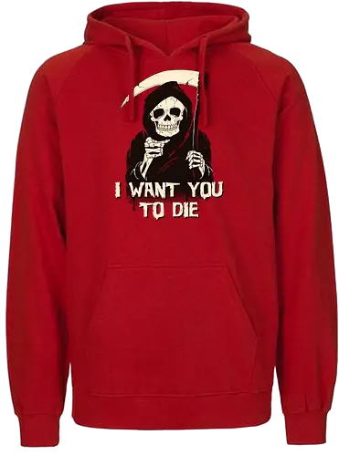 Death chose you - sensenmann, i want you, halloween, tod, death, reaper - Fairtrade Hoodie