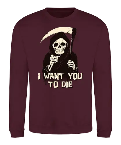 Death chose you - sensenmann, i want you, halloween, tod, death, reaper - Sweatshirt