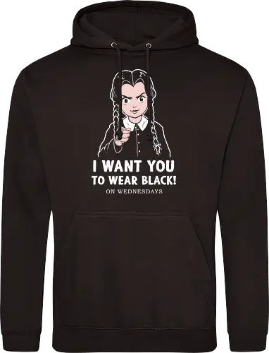 I want you to wear black