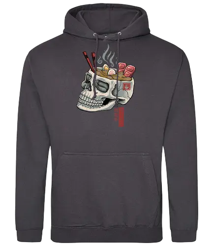 Ramen Skull - ramen, food, skull, skeleton, noodlesoup - Standard Hoodie