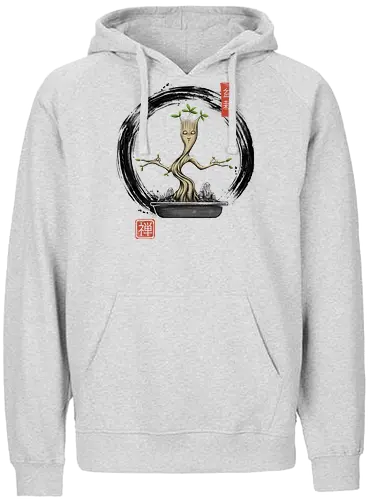 Bonsai Meditations - tree, Bonsai, japan, nippon, plant, pflanze - Fairtrade Hoodie