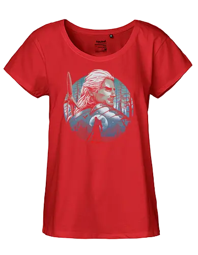 The hunting - witcher, serie, game, gaming, literatur - Fairtrade Girl Shirt