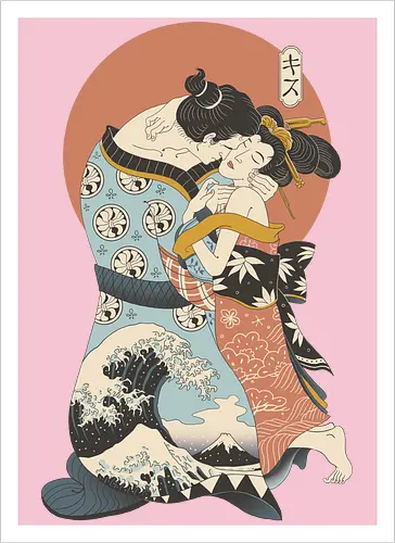 The Kiss Ukiyo-e