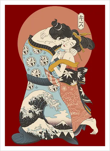 The Kiss Ukiyo-e