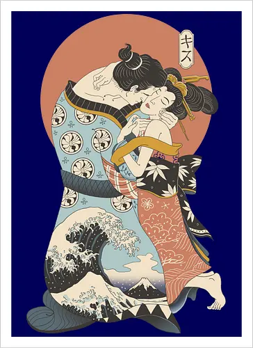 The Kiss Ukiyo-e