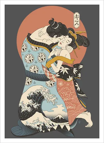 The Kiss Ukiyo-e
