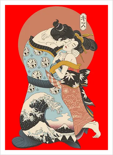 The Kiss Ukiyo-e