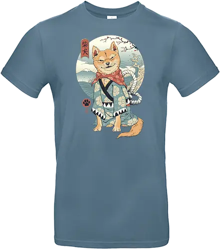 Shiba Inu - shiba, shiba inu, dog, geisha, japan, traditional art - Standard T-Shirt