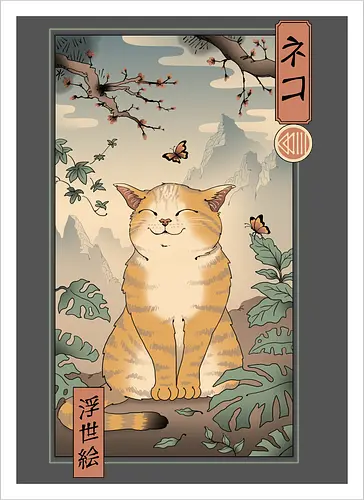 Edu Cat Ukiyo E