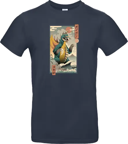 Alien Kaiju Ukiyo-e