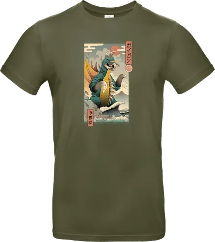 Alien Kaiju Ukiyo-e