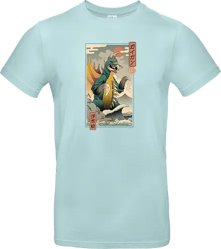 Alien Kaiju Ukiyo-e