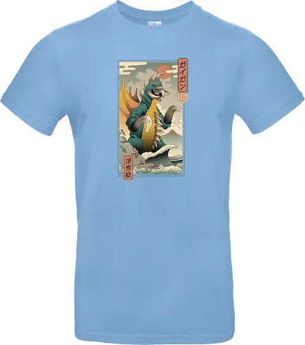 Alien Kaiju Ukiyo-e