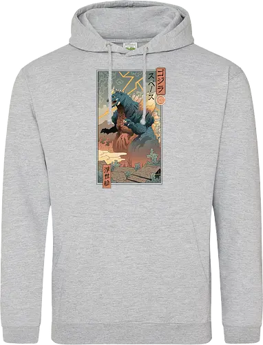 Space Kaiju Ukiyo-e