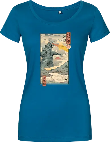 Mecha Kaiju Ukiyo-e