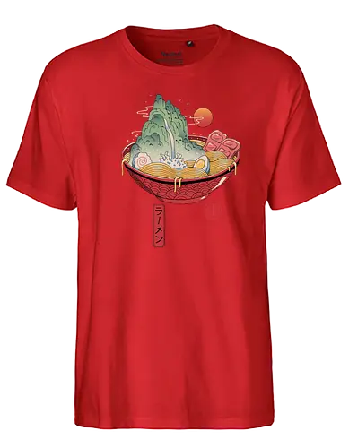 Ramen Landscape - japan, ramen, mountain, nippon, soup - Fairtrade T-Shirt
