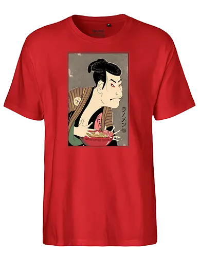 Ramen Ukiyo-e - ramen, mashup, art, japan, kunst, noodle, soup, Japanese Art - Fairtrade T-Shirt