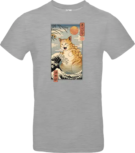Catzilla Ukiyo-e