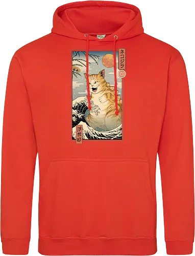 Catzilla Ukiyo-e