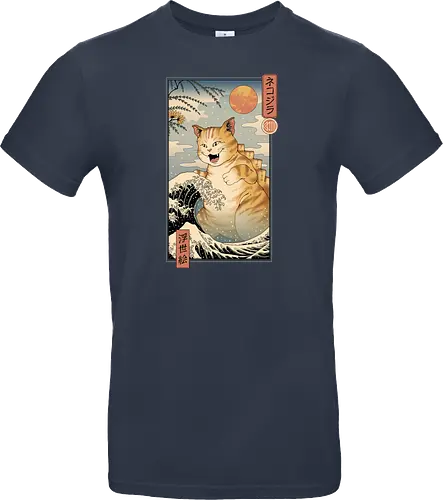 Catzilla Ukiyo-e