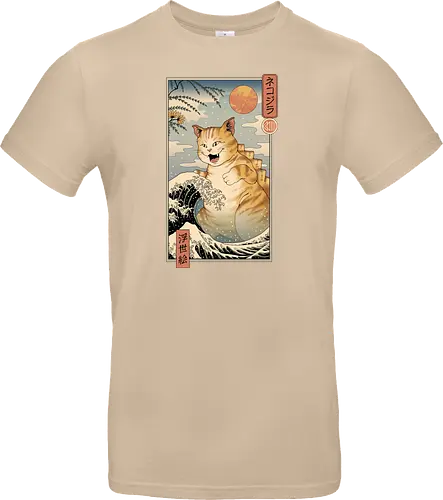 Catzilla Ukiyo-e