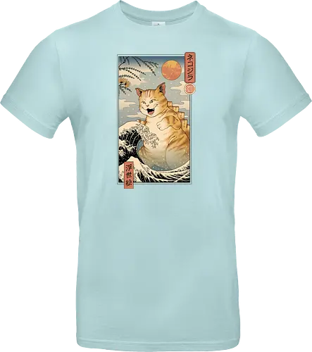 Catzilla Ukiyo-e