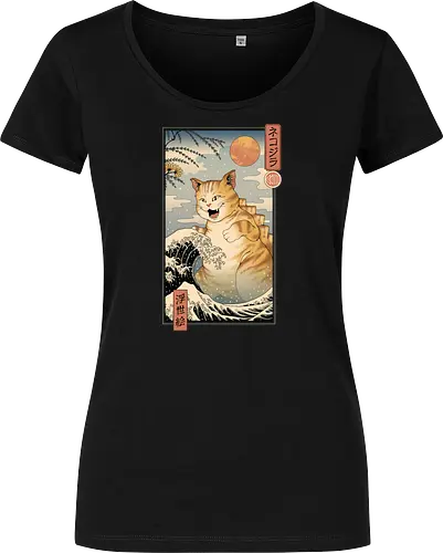 Catzilla Ukiyo-e