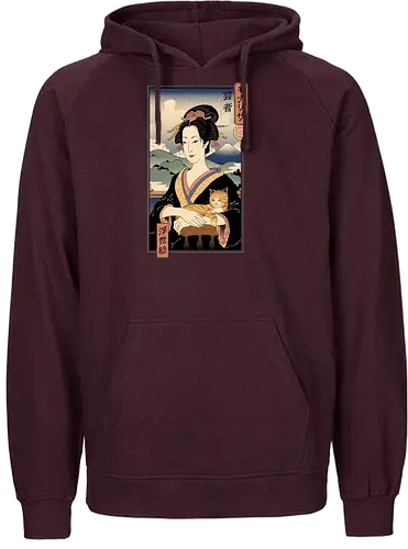 Lisa Ukiyo-e - mona lisa, japan, ukiyo-e, da vinci, leonardo, kunst, art, mashup - Fairtrade Hoodie