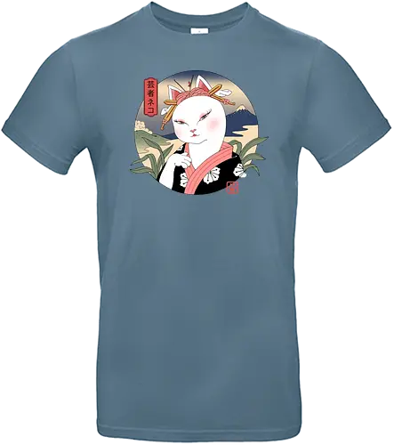 Neko Geisha - geisha, pretty, cat, katze, japan, Japanese Art - Standard T-Shirt