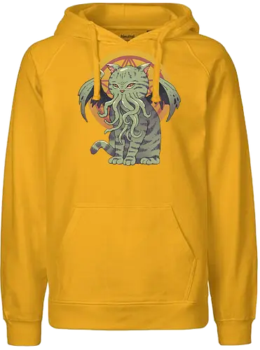 Cathulhu - cthulhu, cat, mashup, katze, Catthulhu, monster, Old one, elder god, lovecraft, h.p. lovecraft - Fairtrade Hoodie