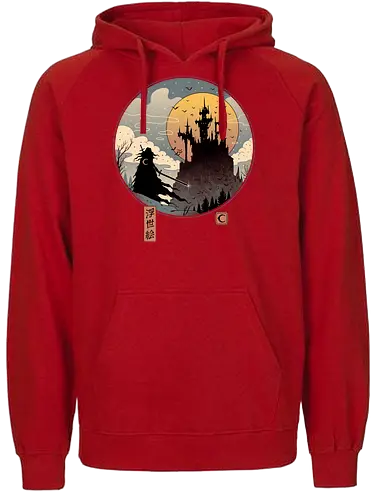 Vampire Slayer in Edo - dracula, vampire, mashup, Edo, japan, gaming, anime, tv, castle, transylvania - Fairtrade Hoodie
