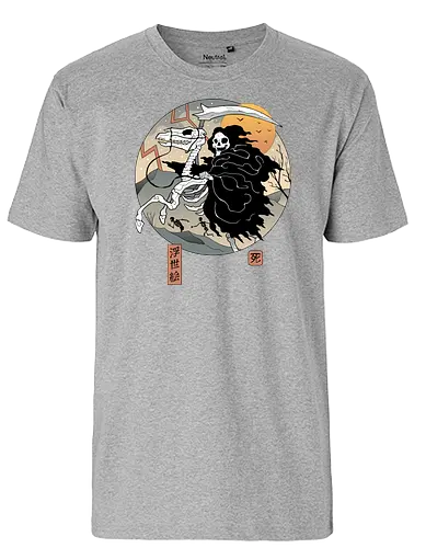 Crossing Death - tod, rider, Reiter, apokalypse, death - Fairtrade T-Shirt