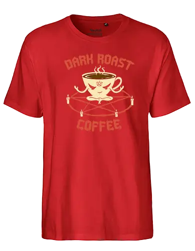 Dark Roast Coffee - dark, witch, coffee, black, schwarzer kaffee - Fairtrade T-Shirt