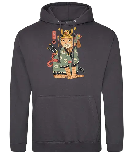 Neko Samurai - japan, cat, neko, samurai, Neko Samurai, katze - Standard Hoodie
