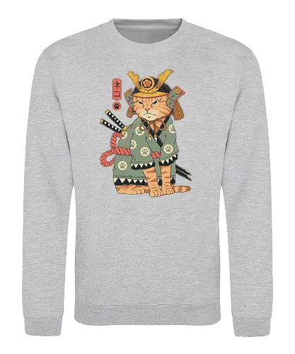 Neko Samurai - japan, cat, neko, samurai, Neko Samurai, katze - Sweatshirt