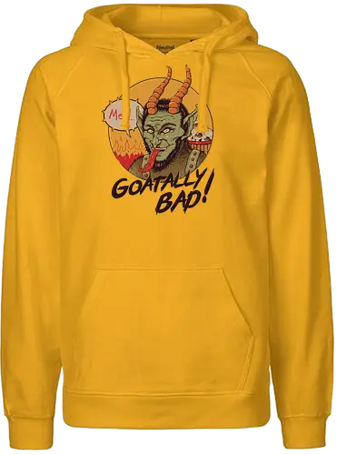 Goatally Bad! - weihnachten, christmas, krampus, satan, fun, mashup - Fairtrade Hoodie