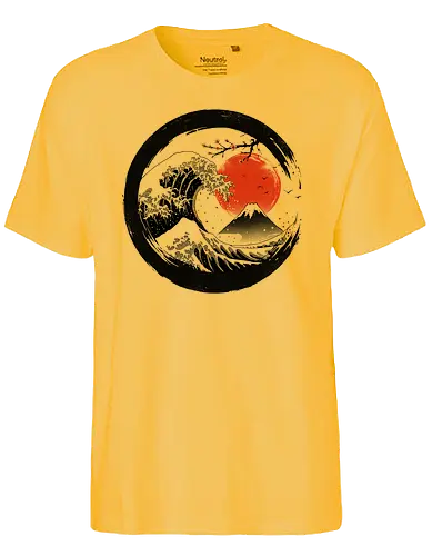 The Great Sumi Wave - hokusai, sumi-e, fuji, japan, fujisan, nippon, art, kunst, meme, memes, grt wave - Fairtrade T-Shirt