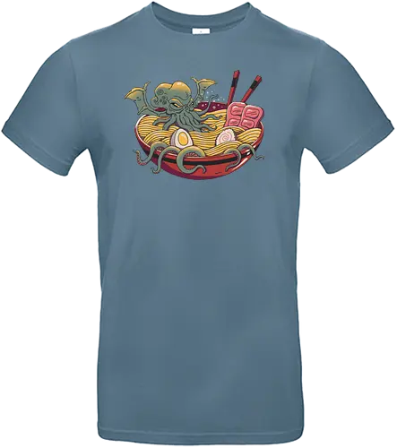 Ramen Cthulhu - food, ramen, cthulhu, noodles, japan, essen, nudelsuppe, lovecraft - Standard T-Shirt