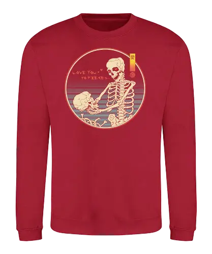 Love You To Pieces - love, skeleton, Pieces, valentiConsole - Sweatshirt