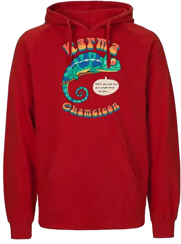 Cultured Chameleon - fun, ohrwurm, Chamäleon, tier, Lizard, song, music, culture, club, 80s, retro - Fairtrade Hoodie