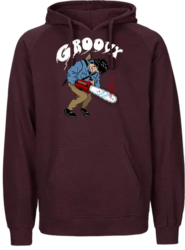 Groovy - ash, tv, movie, horror, comedy, chainsaw, Kettensäge, evil dd - Fairtrade Hoodie