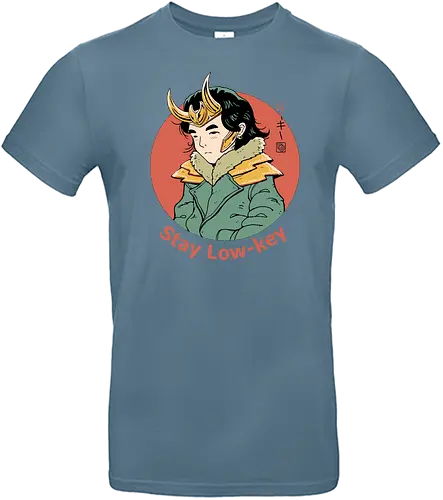 Stay Low Key - undercover, comic, mischief, Norse - Standard T-Shirt