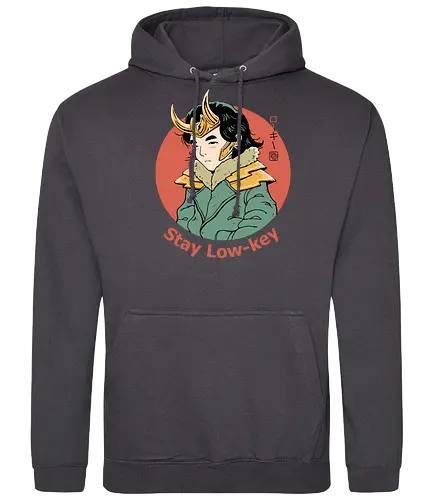 Stay Low Key - undercover, comic, mischief, Norse - Standard Hoodie
