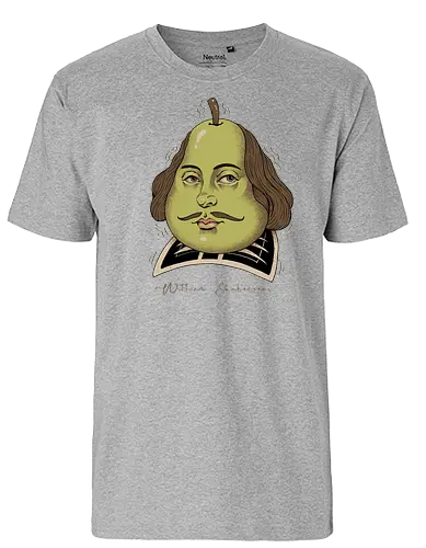 Shakes Pear! - pun, fun, joke, Pear, shakespeare - Fairtrade T-Shirt
