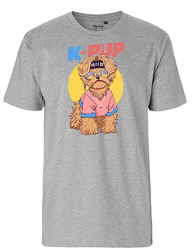 K-Pup - kpop, dog, cute, puppy - Fairtrade T-Shirt