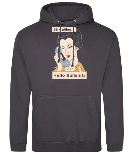 Calling BS! - japan, Aesthetic, bullshit, bs, telephone - Standard Hoodie
