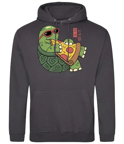 Pizza Turtle - pizza, turtle, schildkröte, ninja - Standard Hoodie