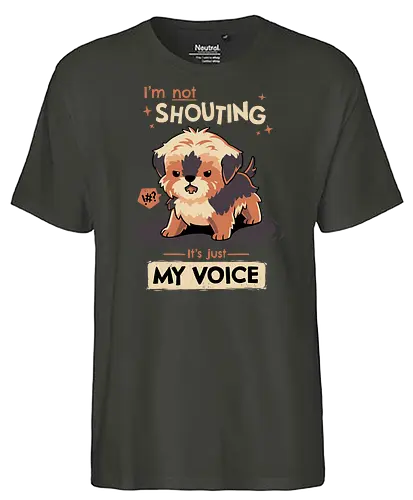 My Voice - dog, hund, Terrier, doggo, voice, Loud - Fairtrade T-Shirt